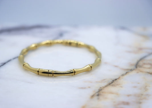 Bamboo Bangle (Gold)