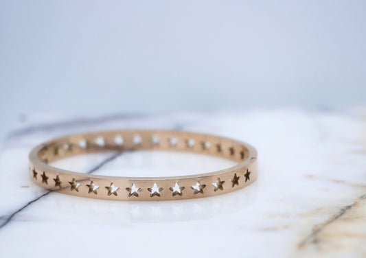 Star Bangle (Rose Gold)