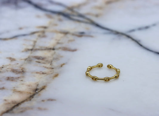 Chain Adjustable Ring (Gold & Silver)